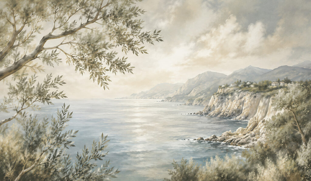 Costa tra scogliere — design completo