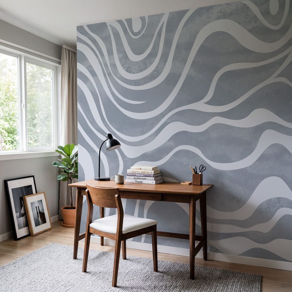 Fasce bianche ondulate — ambiente 4
