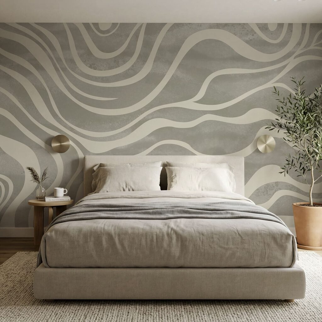 Fasce bianche ondulate — ambiente 2