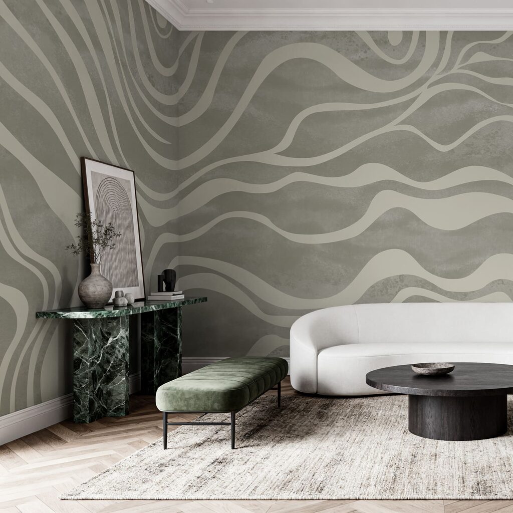 Fasce bianche ondulate — ambiente 1