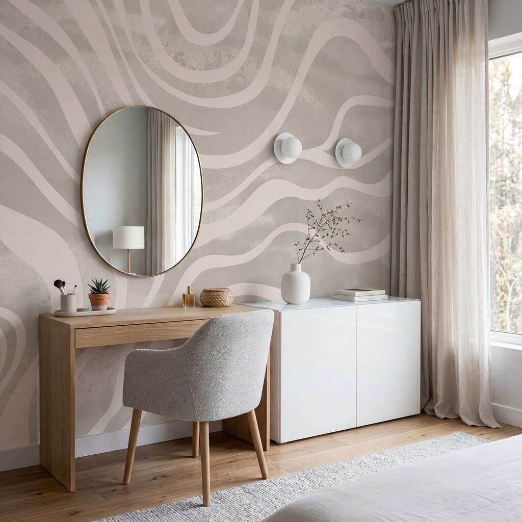 Fasce bianche ondulate — ambiente 2
