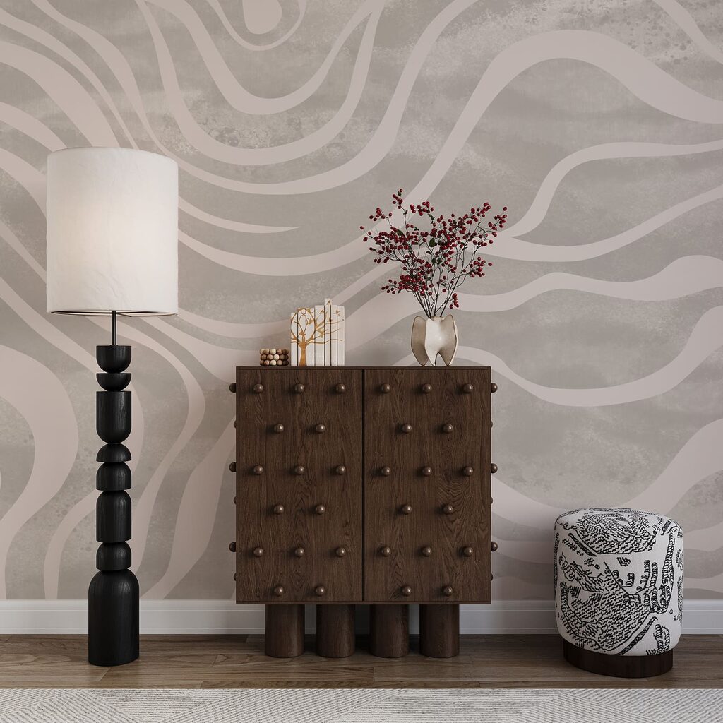 Fasce bianche ondulate — ambiente 1