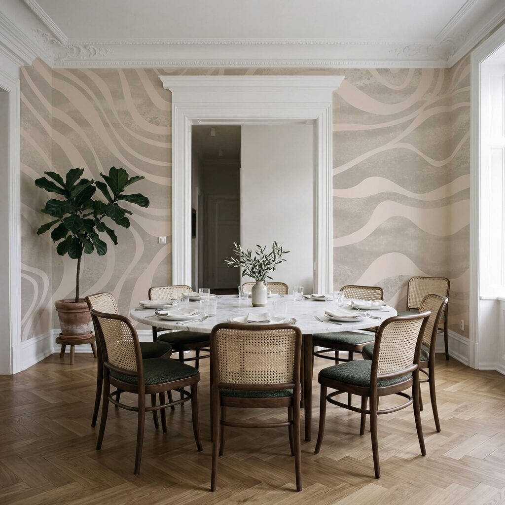 Fasce bianche ondulate — ambiente 4