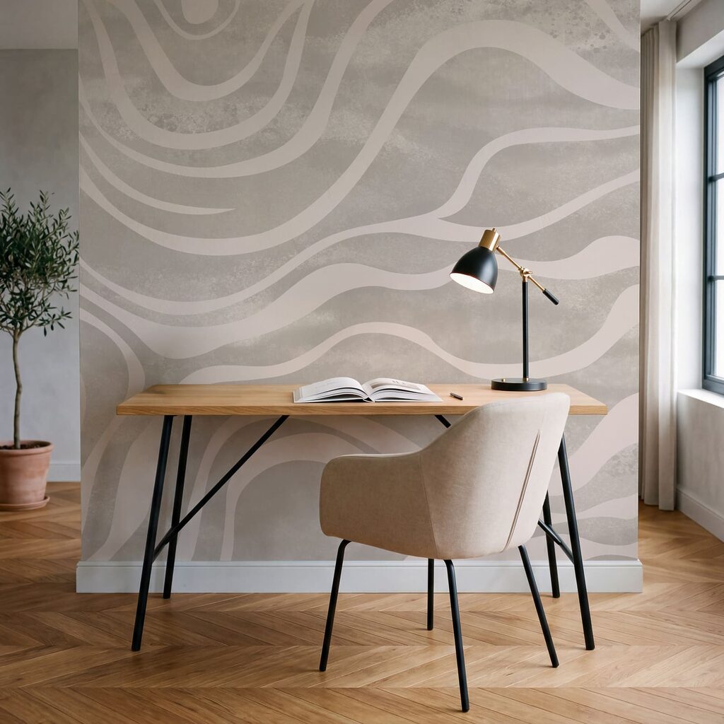 Fasce bianche ondulate — ambiente 5