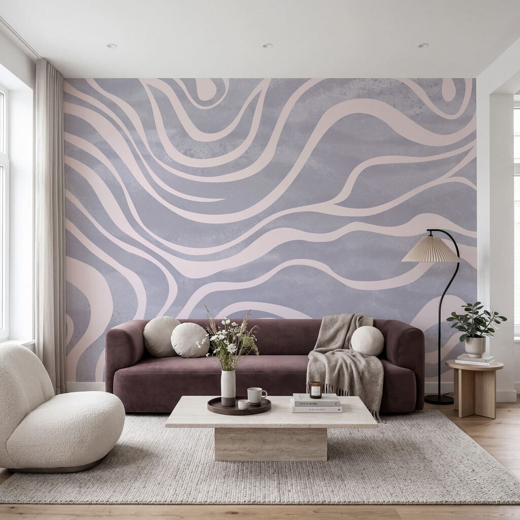 Fasce bianche ondulate — ambiente 1