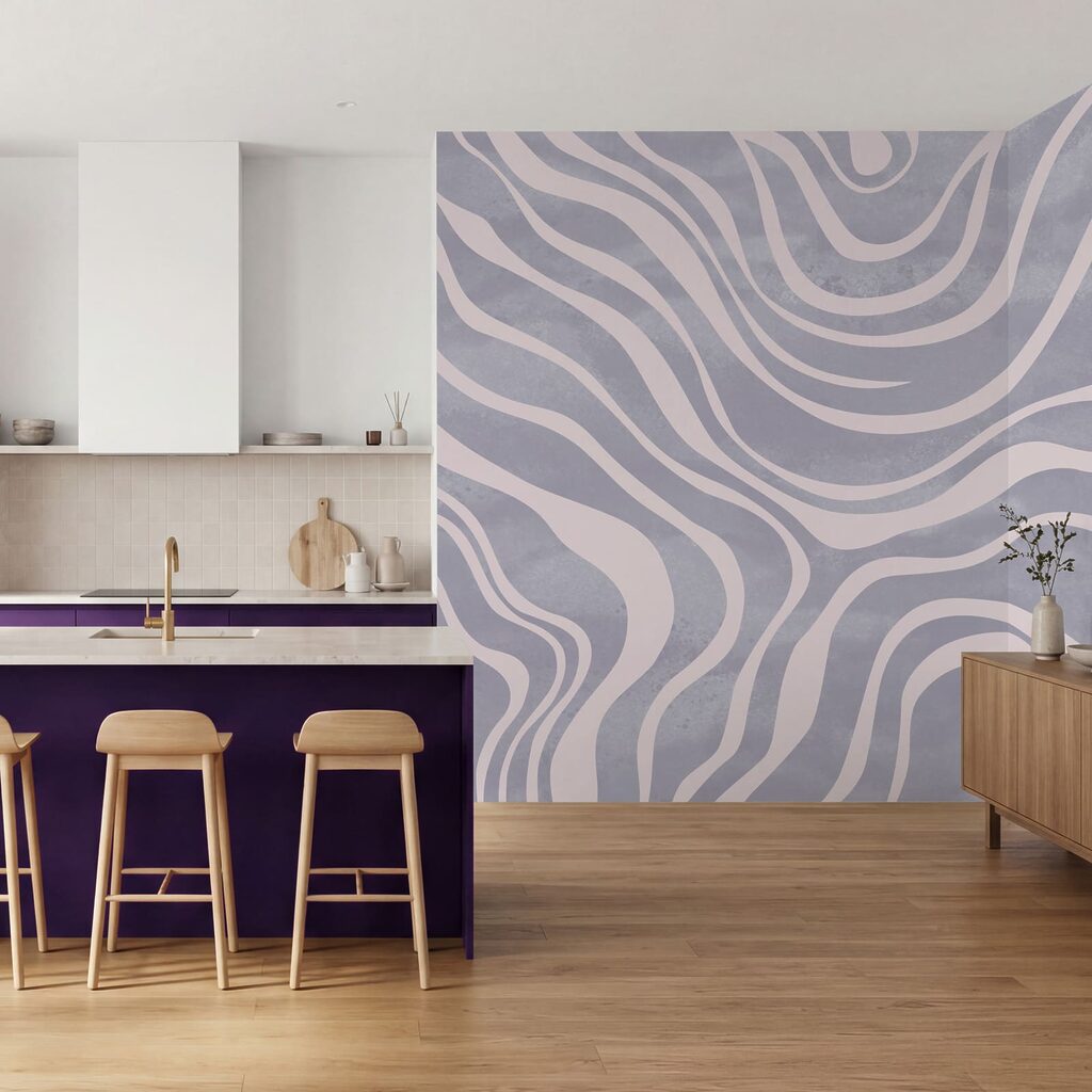 Fasce bianche ondulate — ambiente 3