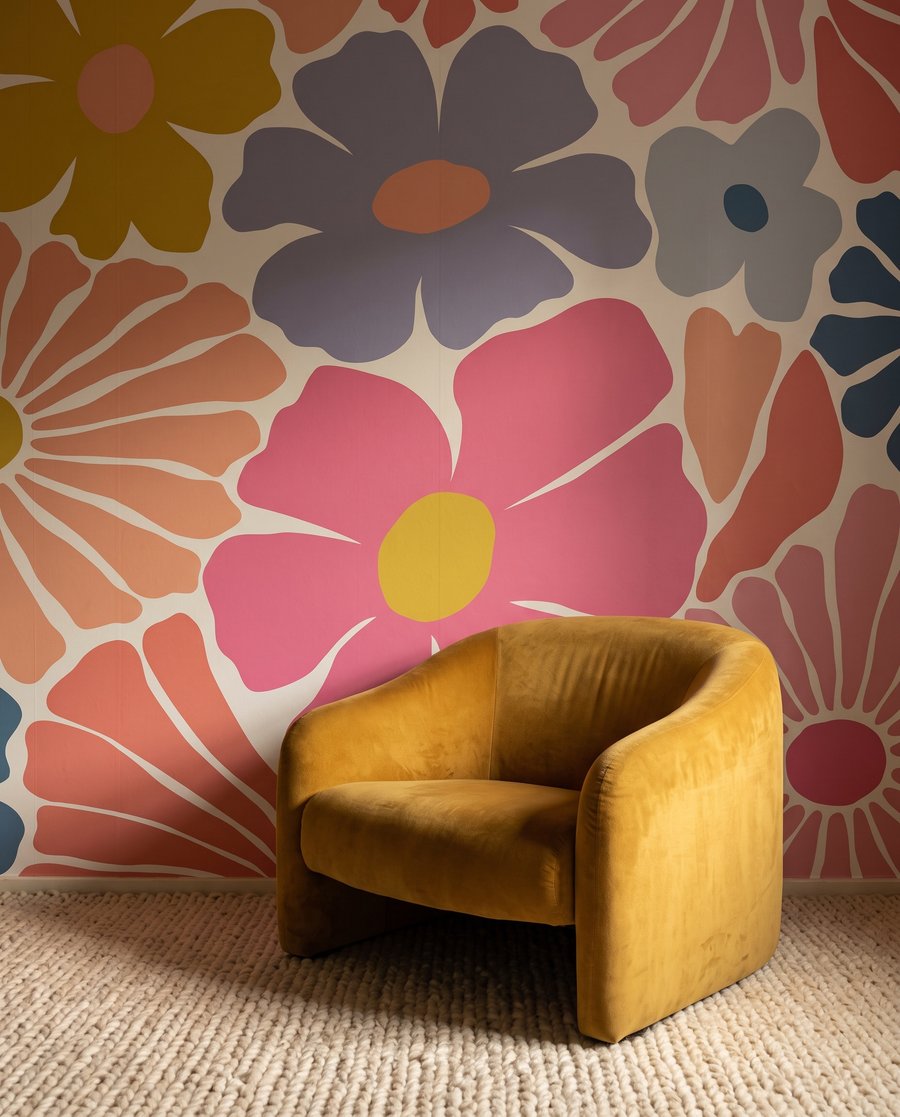 Fiori come ritagli colorati — ambiente 5