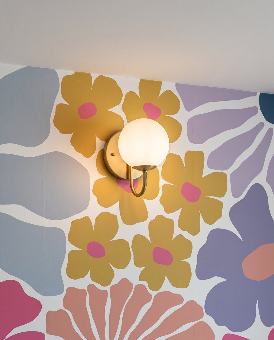 Fiori come ritagli colorati — dettaglio