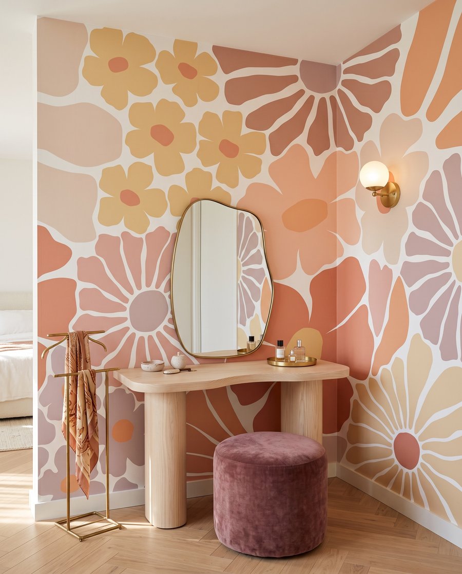 Fiori come ritagli colorati — ambiente 1