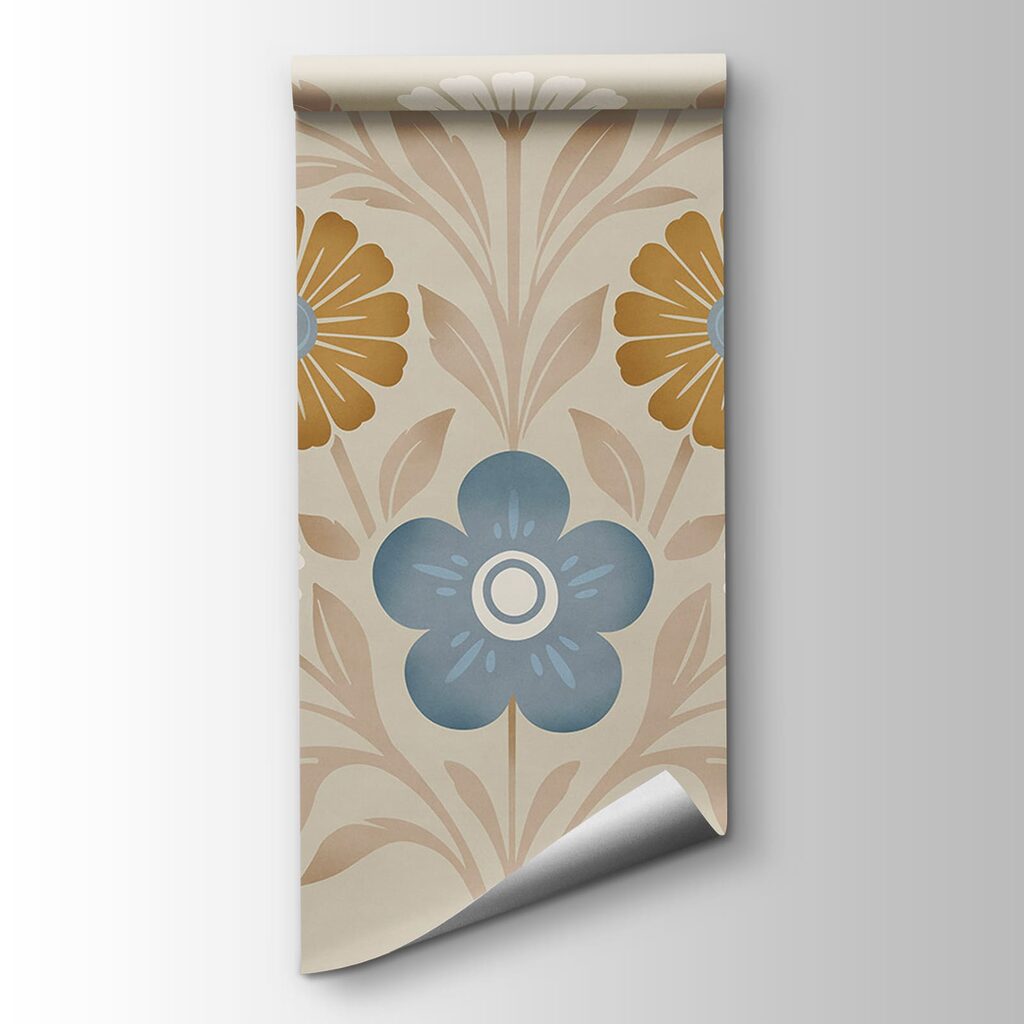 Fiori in ornamento tondo — vista del prodotto