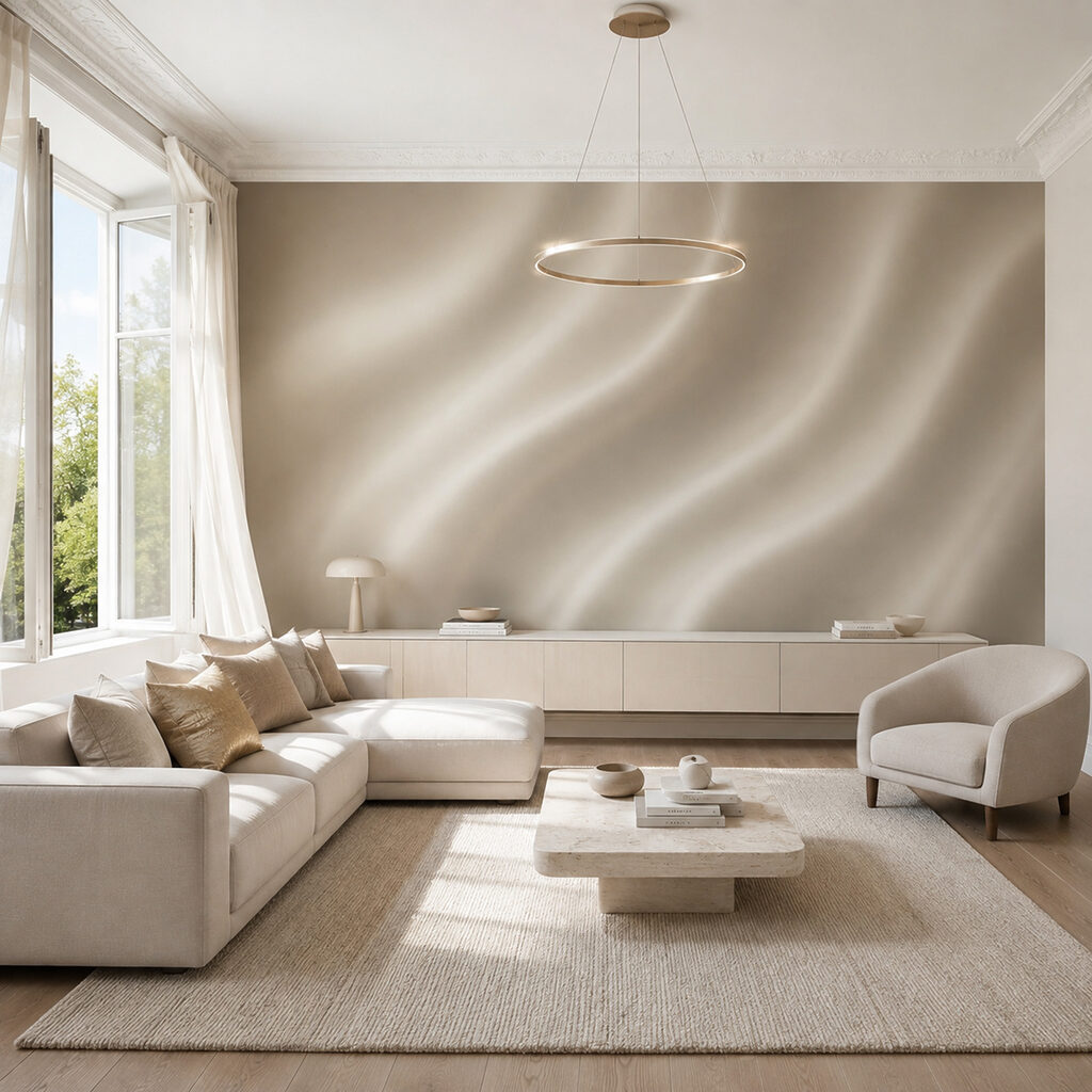 Pieghe morbide alla luce — ambiente 3