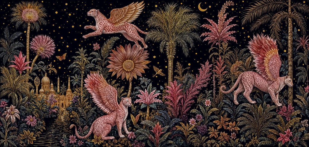 Felini alati di notte — design completo