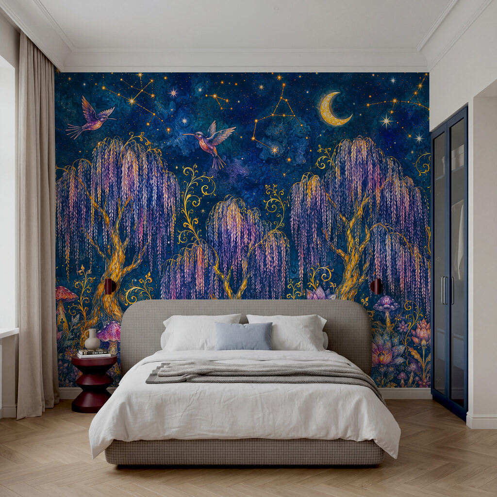 Luna sul giardino onirico — ambiente 2