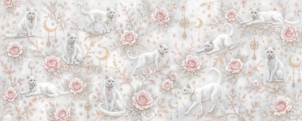 Gattini tra le rose — design completo