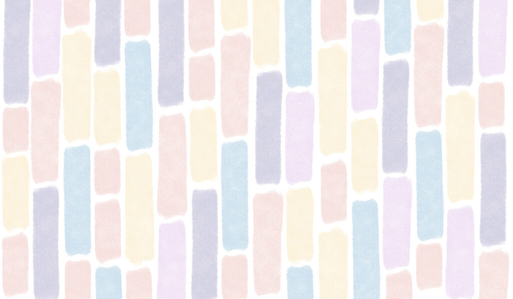 Blocchi pastello in fila — design completo
