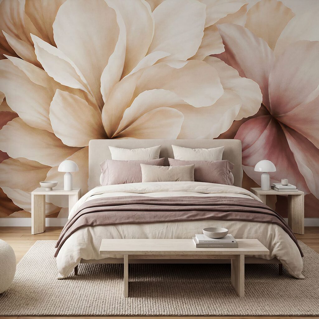 Grandi fiori in crema — ambiente 2