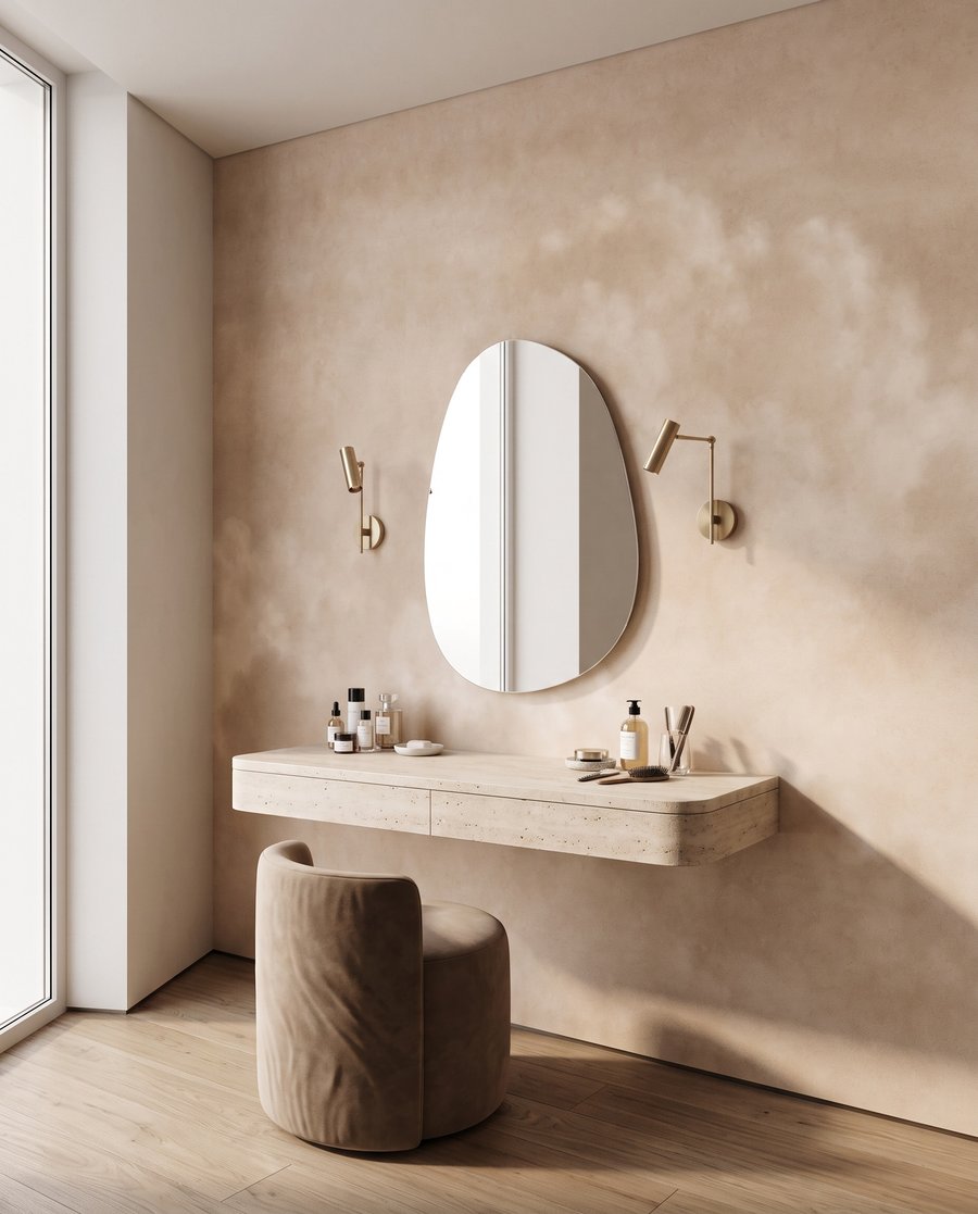 Nuvole in beige caldo in un ambiente
