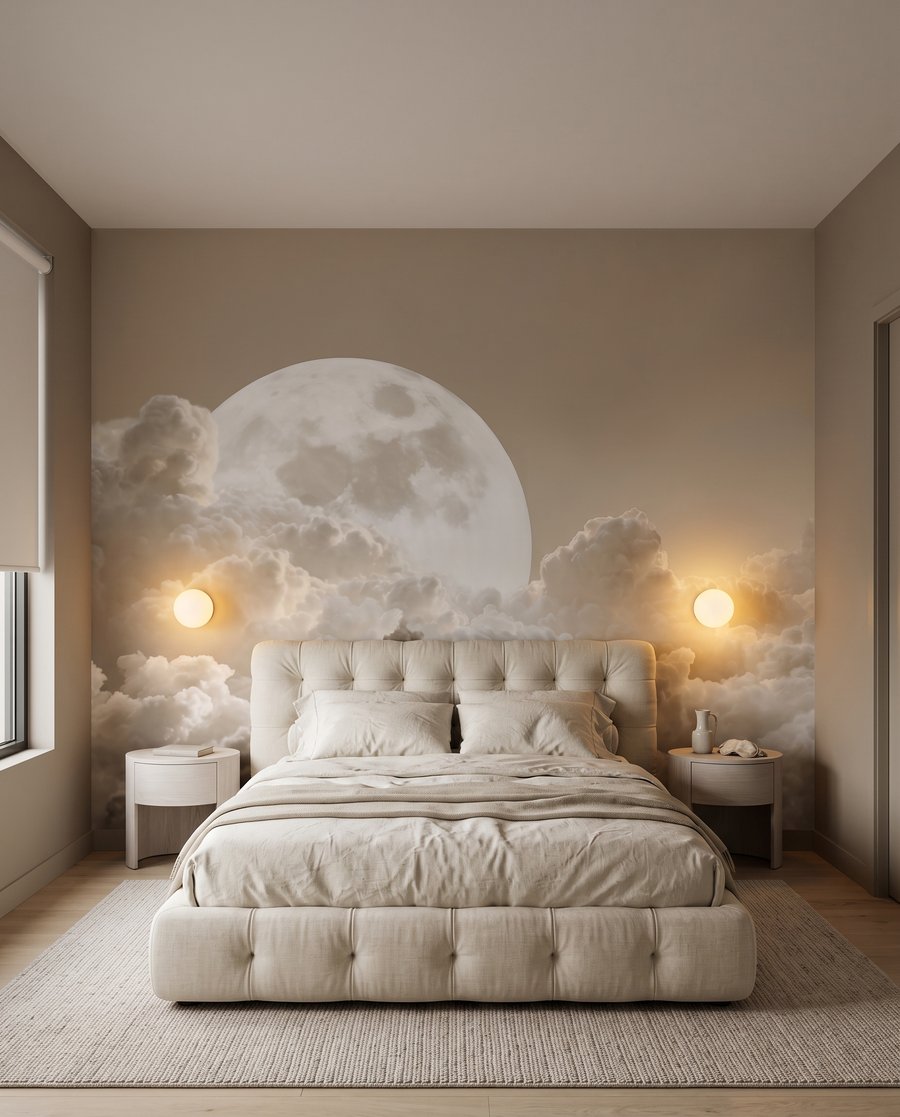 Luna piena sulle nuvole — ambiente 2