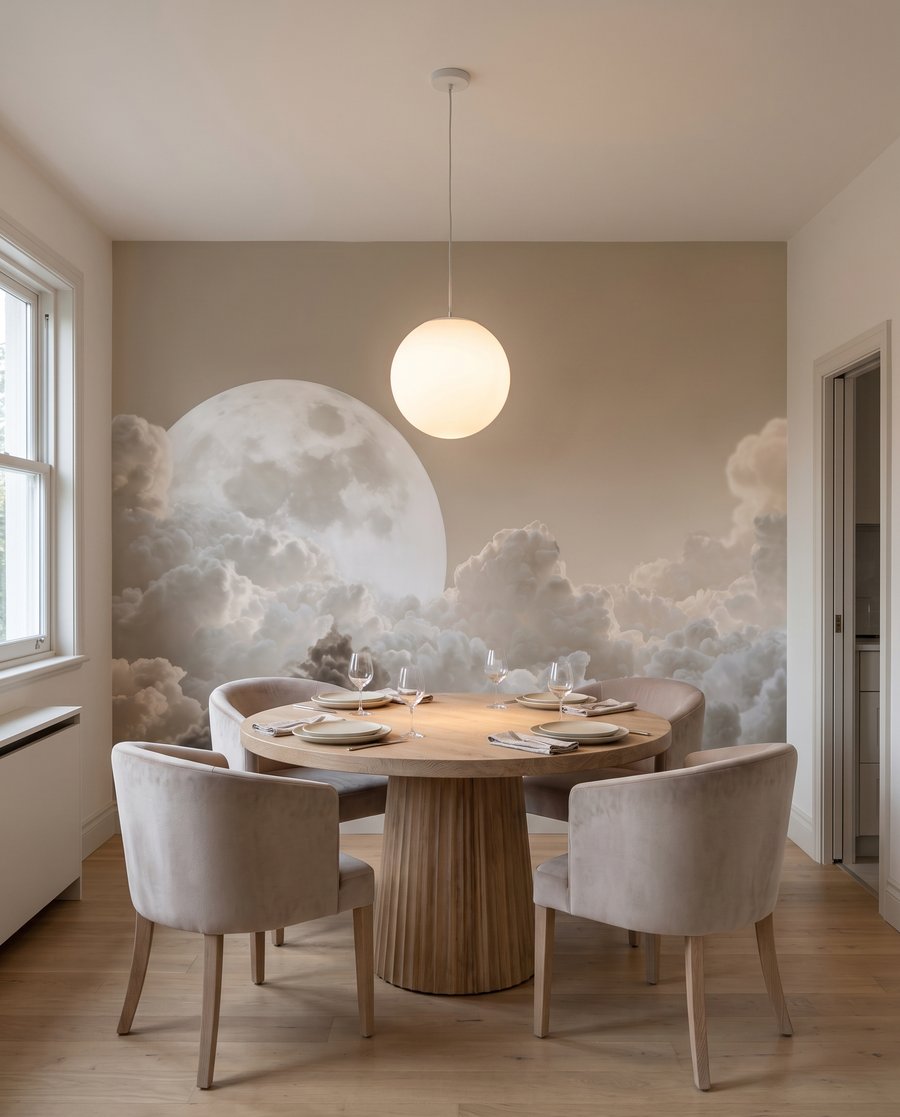 Luna piena sulle nuvole — ambiente 5