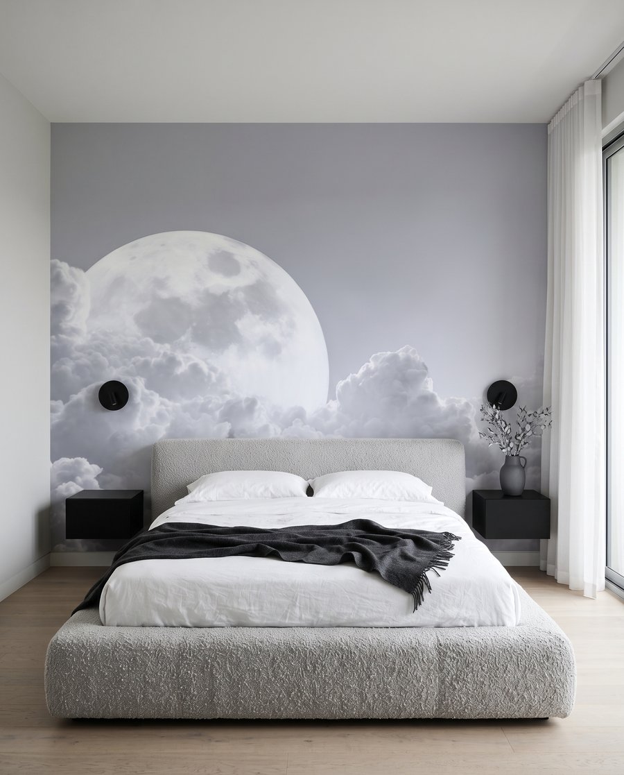 Luna piena sulle nuvole — ambiente 2