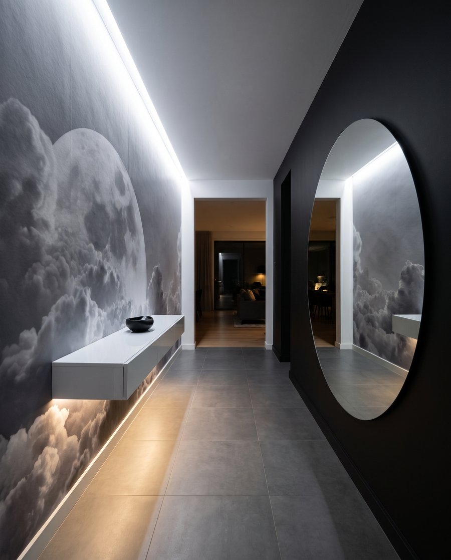 Luna piena sulle nuvole — ambiente 4