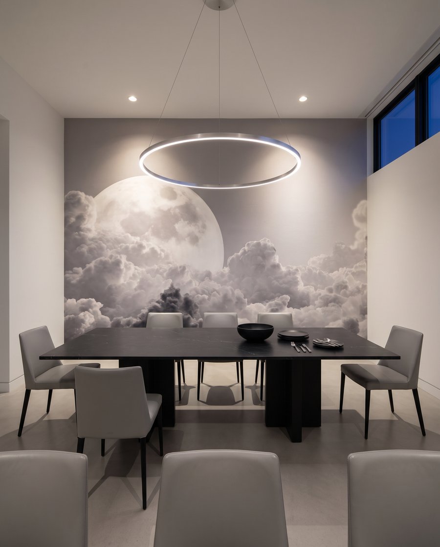 Luna piena sulle nuvole — ambiente 5