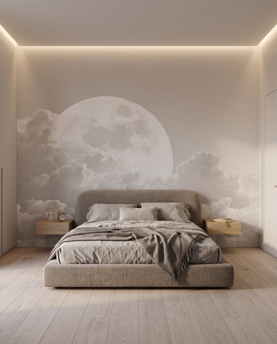 Luna piena sulle nuvole — ambiente 2