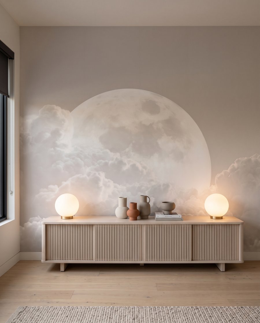 Luna piena sulle nuvole — ambiente 4