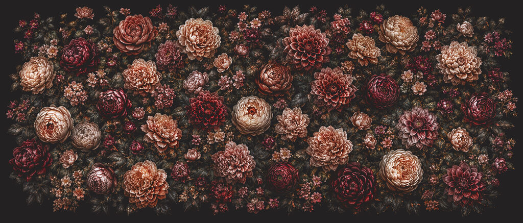 Giardino notturno di rose — design completo