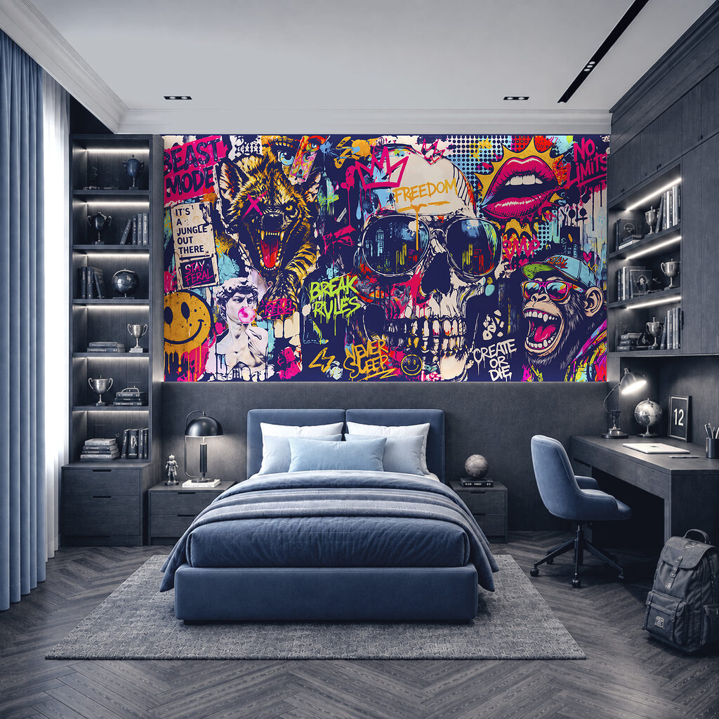 Teschio nei graffiti — ambiente 2