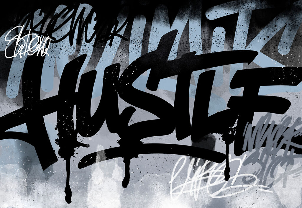 Lettere di graffiti — design completo