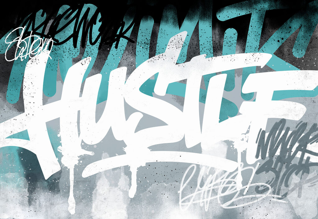 Lettere di graffiti — design completo