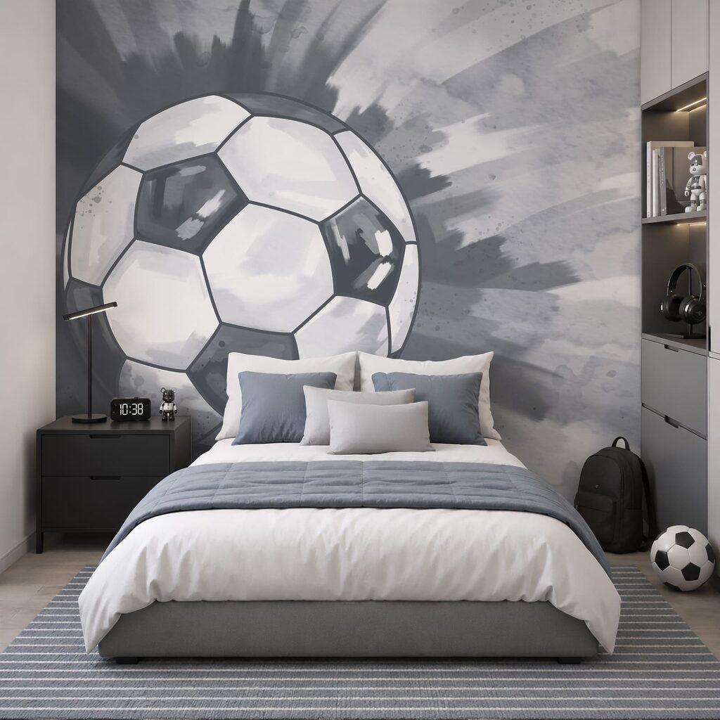 Pallone tra schizzi in un ambiente
