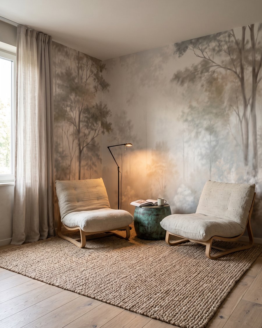 Luce tra alberi pallidi — ambiente 3