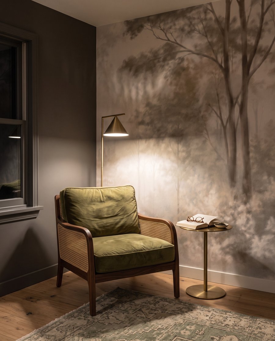 Luce tra alberi pallidi — ambiente 5