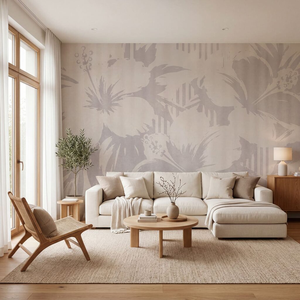 Foglie su strisce verticali — ambiente 2