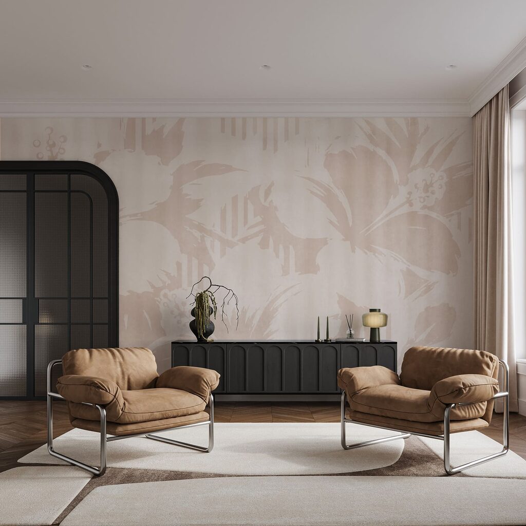 Foglie su strisce verticali — ambiente 3