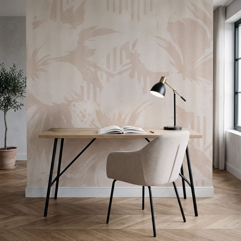 Foglie su strisce verticali — ambiente 5