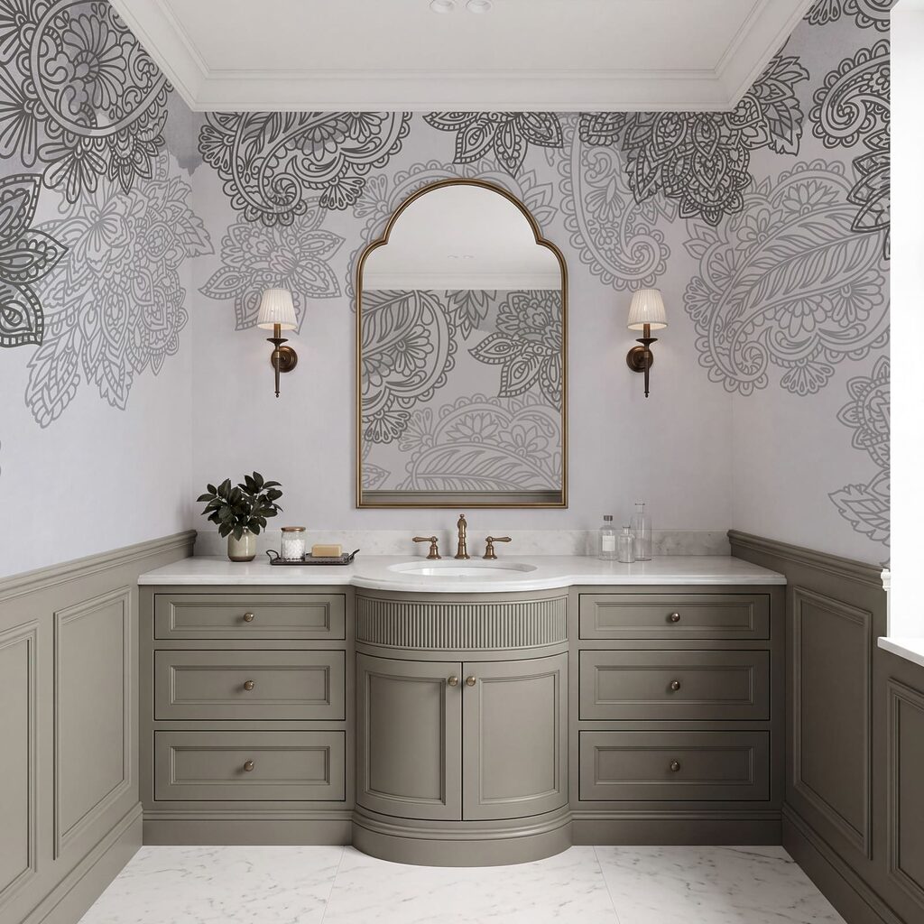 Motivi paisley in un ambiente