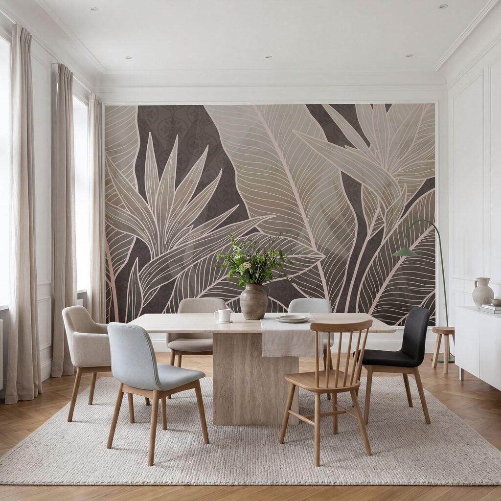 Foglie tropicali nervate — ambiente 4