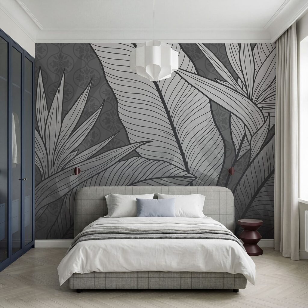 Foglie tropicali nervate — ambiente 1