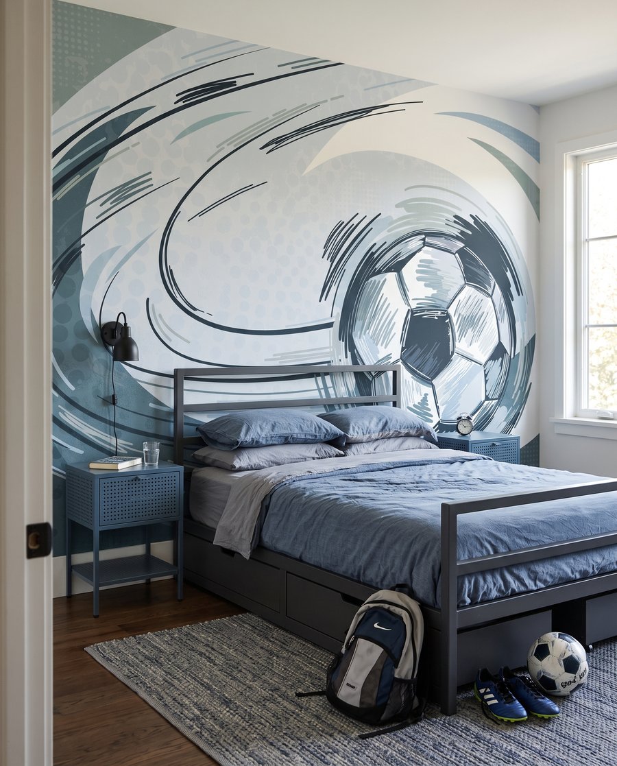 Pallone tra archi d’inchiostro — ambiente 2