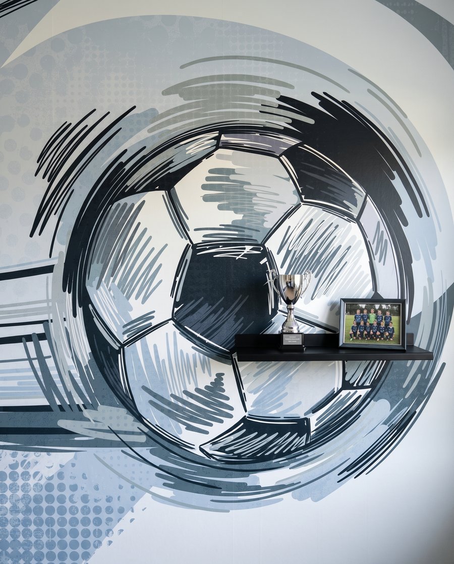 Pallone tra archi d’inchiostro — ambiente 5