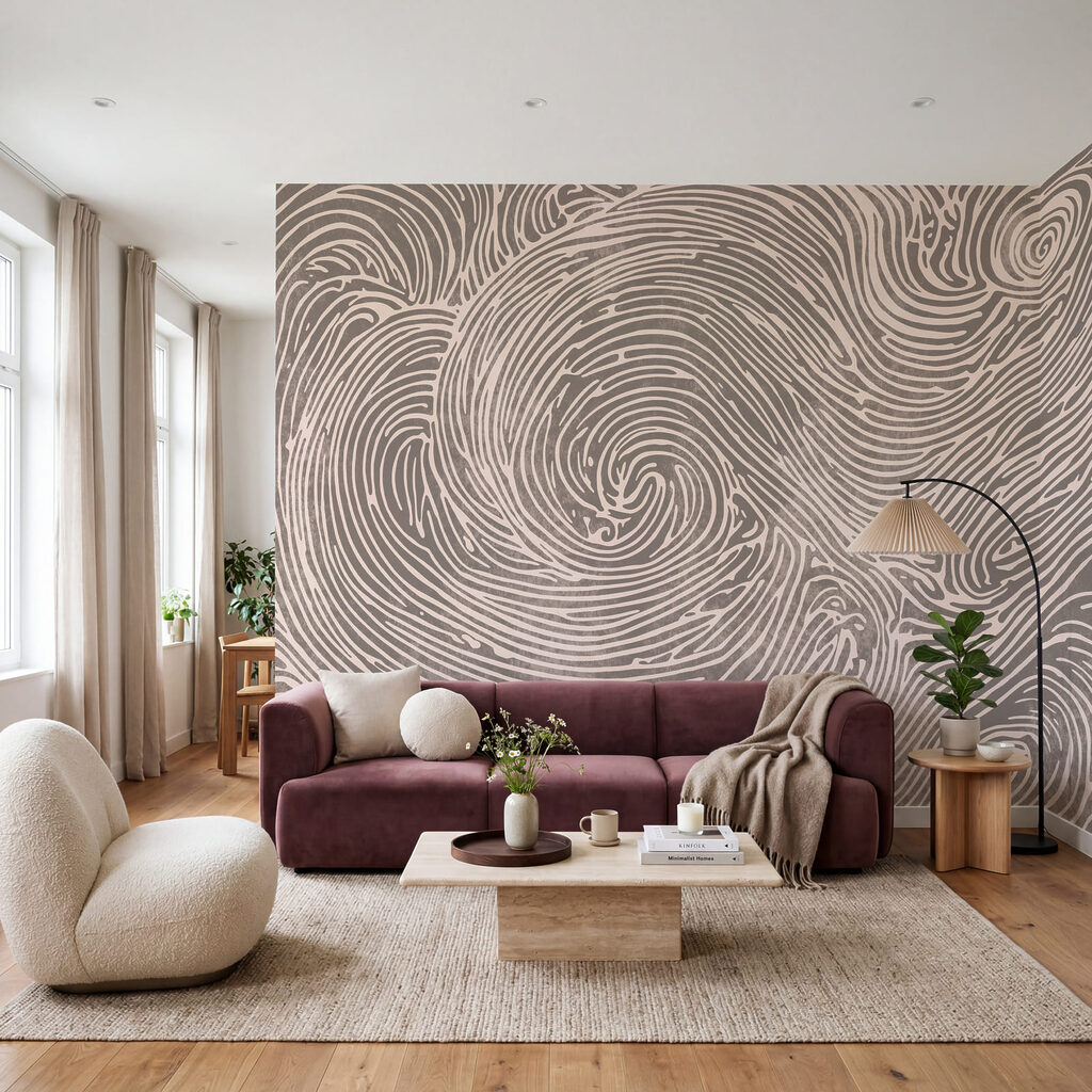 Spirali di linee ondulate — ambiente 3