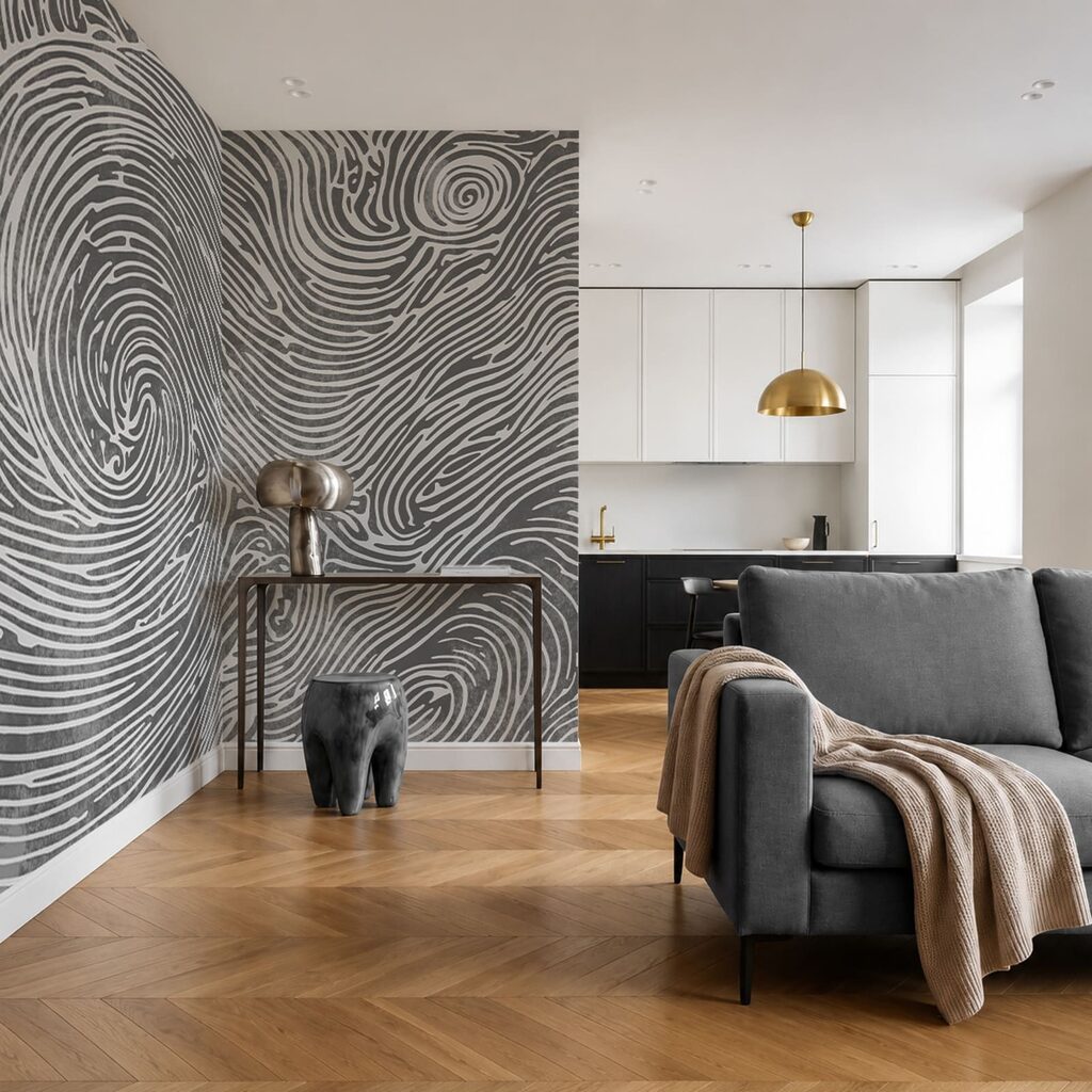 Spirali di linee ondulate — ambiente 1