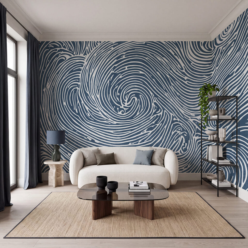Spirali di linee ondulate — ambiente 1