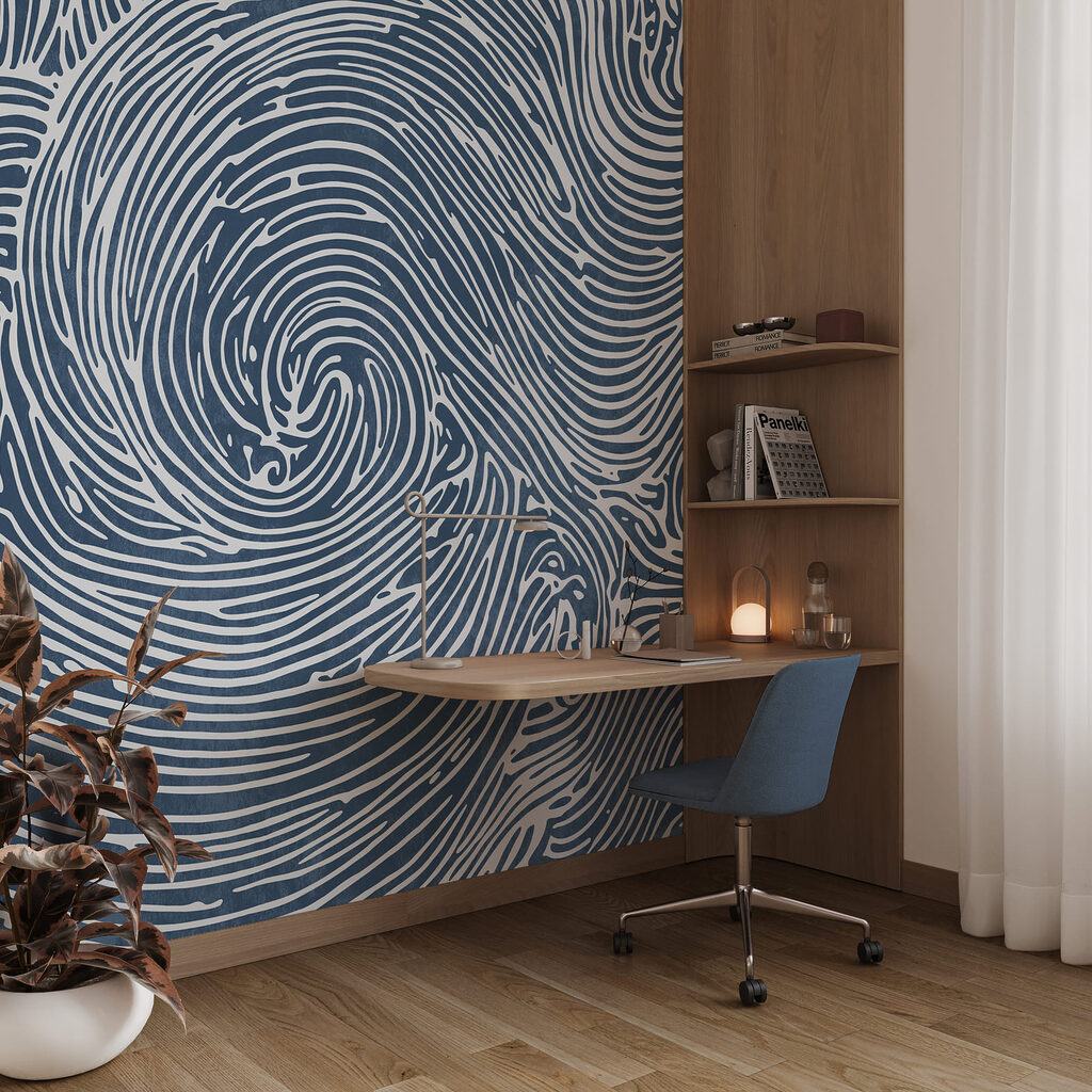 Spirali di linee ondulate — ambiente 3