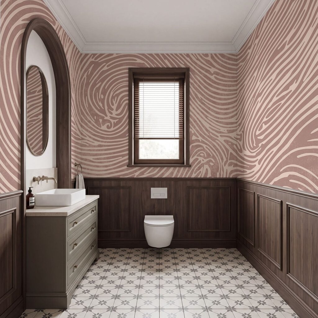 Spirali di linee ondulate — ambiente 3
