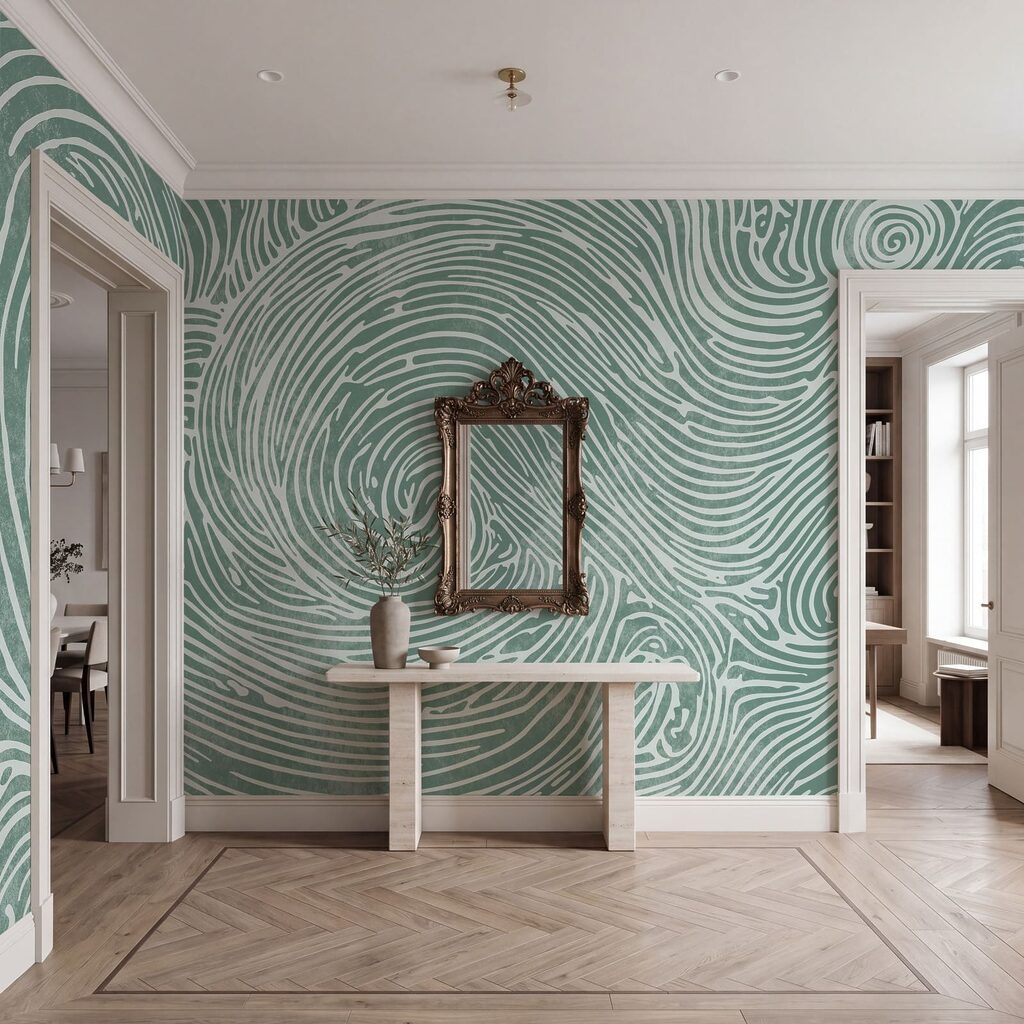 Spirali di linee ondulate — ambiente 3