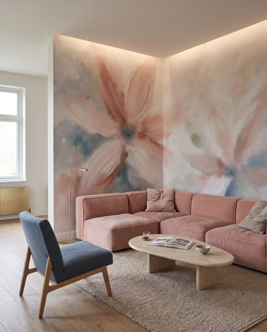 Fiori a pennellate morbide — ambiente 1